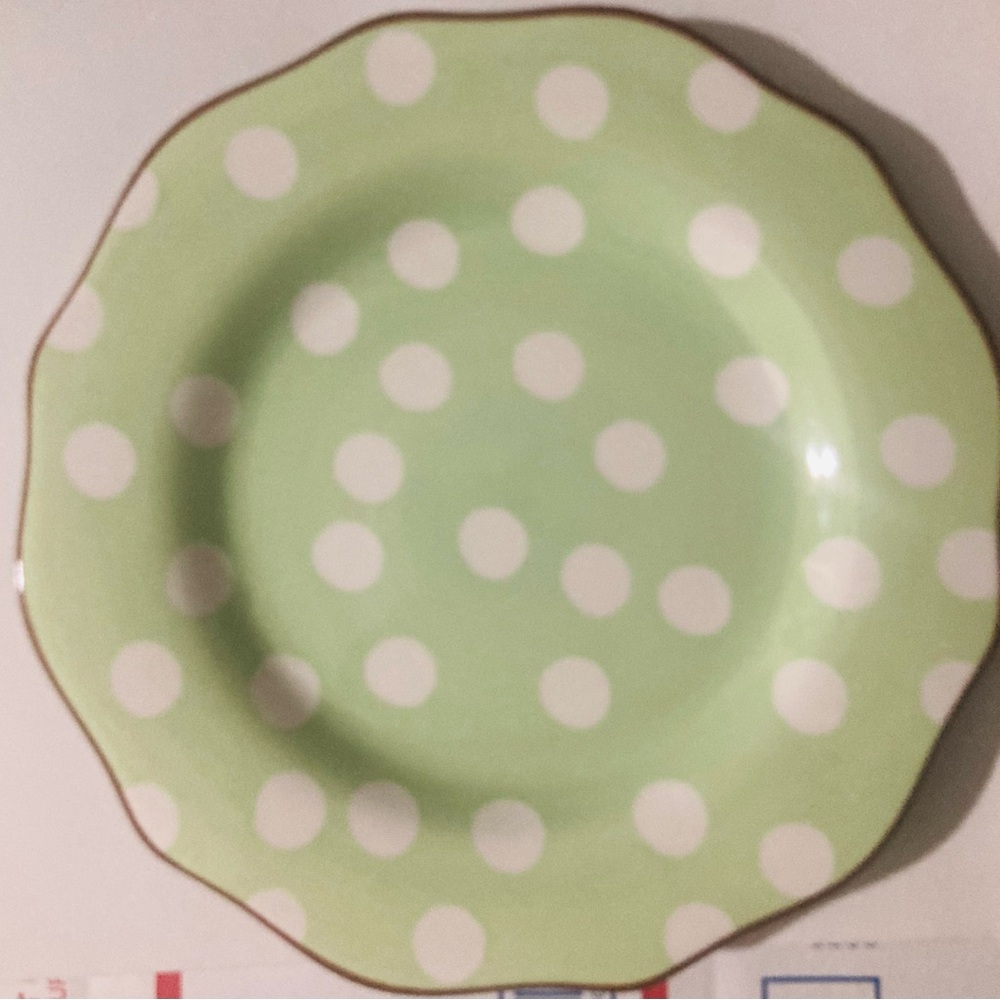 Paula Deen Dot Crazy Salad Plate about 10”